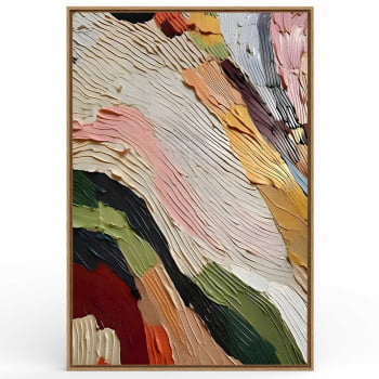 Quadro Retangular - Abstract Colorful