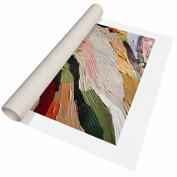 Quadro Retangular - Abstract Colorful