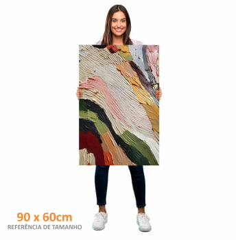 Quadro Retangular - Abstract Colorful