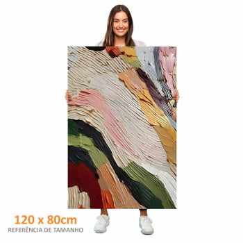 Quadro Retangular - Abstract Colorful