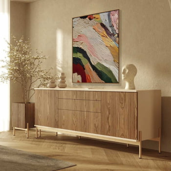 Quadro Retangular - Abstract Colorful