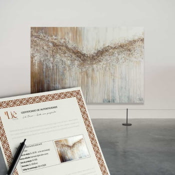 Quadro Retangular - Abstract Dripping