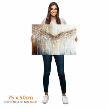 Quadro Retangular - Abstract Dripping