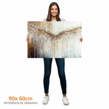 Quadro Retangular - Abstract Dripping