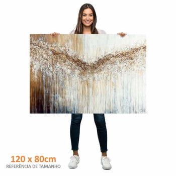 Quadro Retangular - Abstract Dripping