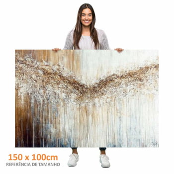 Quadro Retangular - Abstract Dripping