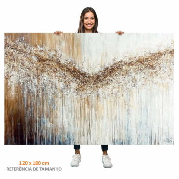 Quadro Retangular - Abstract Dripping