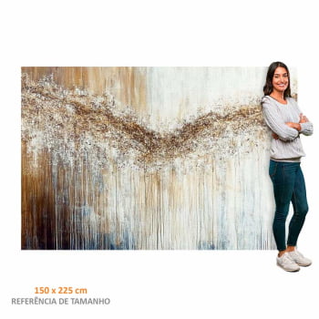 Quadro Retangular - Abstract Dripping