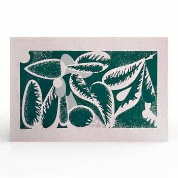 Quadro Retangular - Abstract Green Leaves