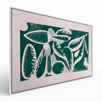 Quadro Retangular - Abstract Green Leaves