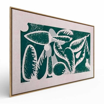 Quadro Retangular - Abstract Green Leaves