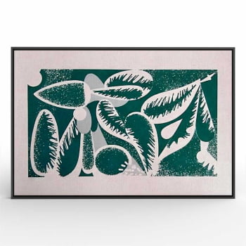 Quadro Retangular - Abstract Green Leaves