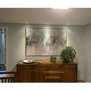 Quadro Retangular  - Dripping gold