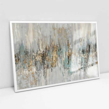 Quadro Retangular - Dripping gold