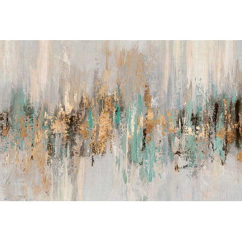 Quadro Retangular - Dripping gold