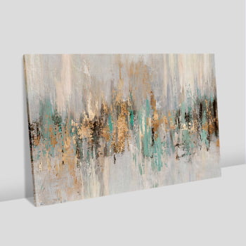 Quadro Retangular - Dripping gold