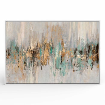 Quadro Retangular - Dripping gold