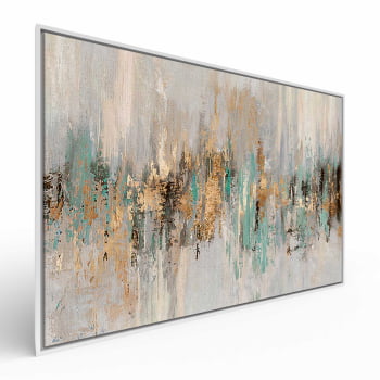 Quadro Retangular - Dripping gold