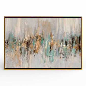 Quadro Retangular - Dripping gold