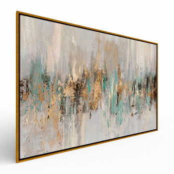 Quadro Retangular - Dripping gold