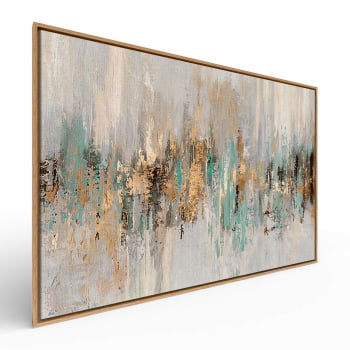Quadro Retangular - Dripping gold