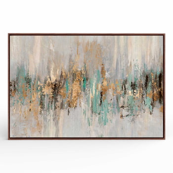 Quadro Retangular - Dripping gold