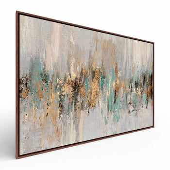 Quadro Retangular - Dripping gold