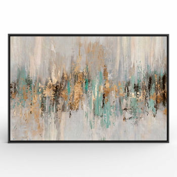 Quadro Retangular - Dripping gold