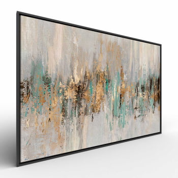 Quadro Retangular - Dripping gold