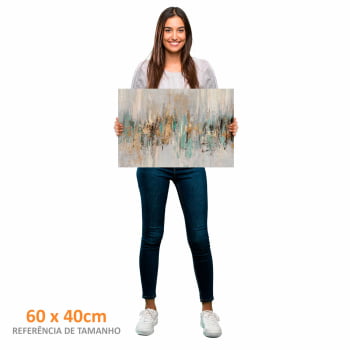 Quadro Retangular - Dripping gold