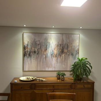 Quadro Retangular - Dripping gold