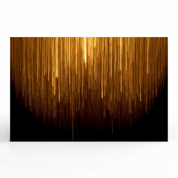 Quadro Retangular  - Golden beams