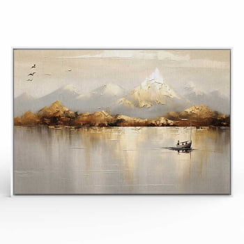 Quadro Retangular - Golden Mountains