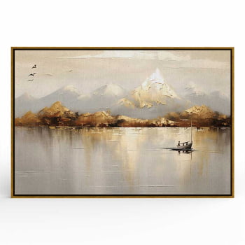 Quadro Retangular - Golden Mountains