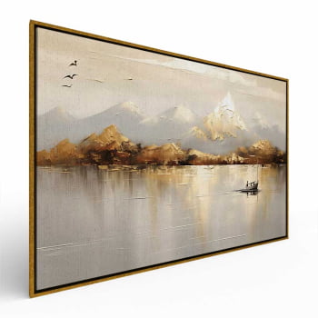 Quadro Retangular - Golden Mountains