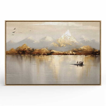 Quadro Retangular - Golden Mountains