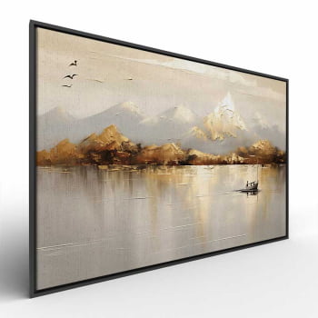 Quadro Retangular - Golden Mountains