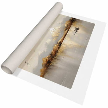 Quadro Retangular - Golden Mountains