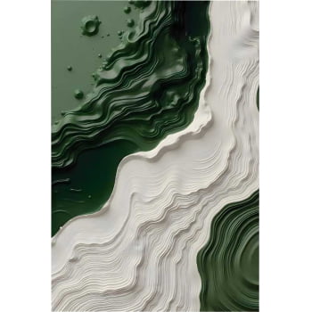 Quadro Retangular - Litoral Abstrato 3D