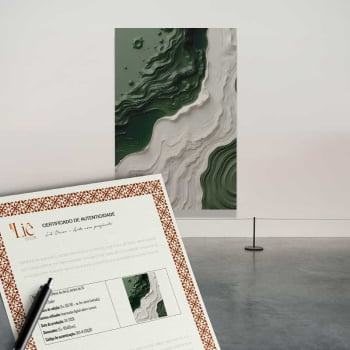 Quadro Retangular - Litoral Abstrato 3D