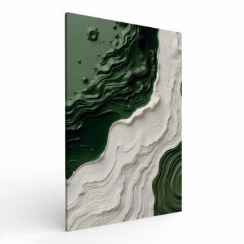 Quadro Retangular - Litoral Abstrato 3D