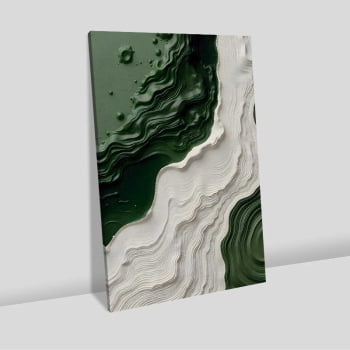 Quadro Retangular - Litoral Abstrato 3D