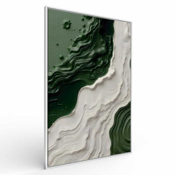 Quadro Retangular - Litoral Abstrato 3D