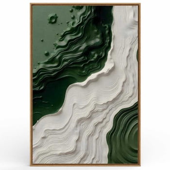 Quadro Retangular - Litoral Abstrato 3D