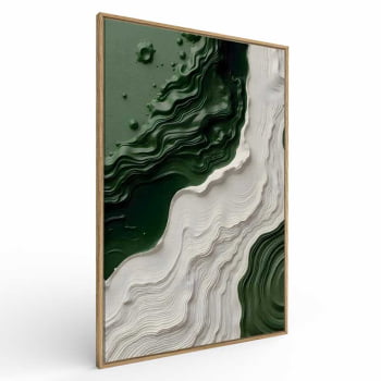 Quadro Retangular - Litoral Abstrato 3D