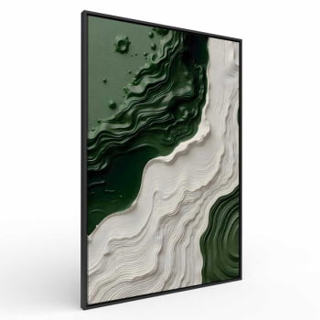 Quadro Retangular - Litoral Abstrato 3D