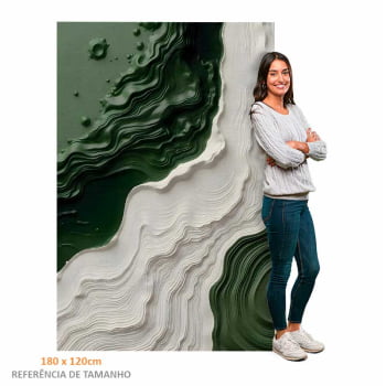 Quadro Retangular - Litoral Abstrato 3D