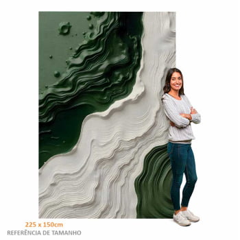 Quadro Retangular - Litoral Abstrato 3D
