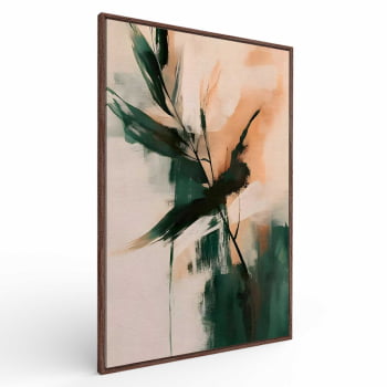 Quadro Retangular - Pinceladas Verdes