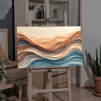 Quadro Retangular - Wavy Flow
